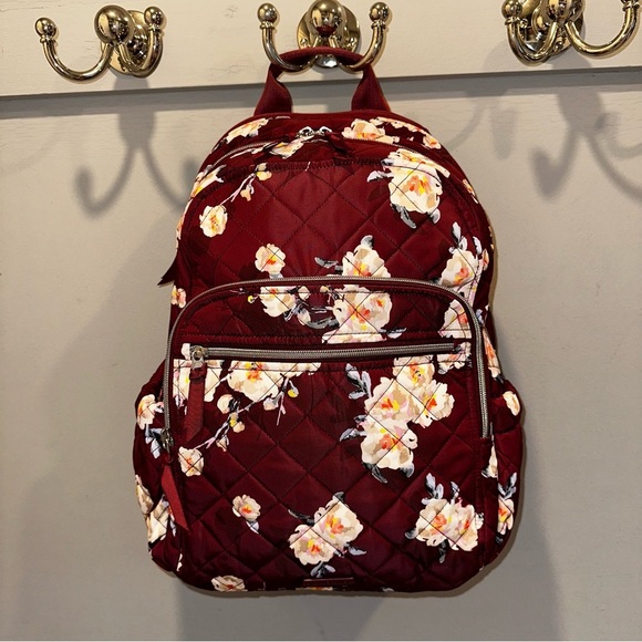 NWOT- Vera Bradley Blooms & Branches Campus Backpack in Performance Twill - Picture 1 of 12